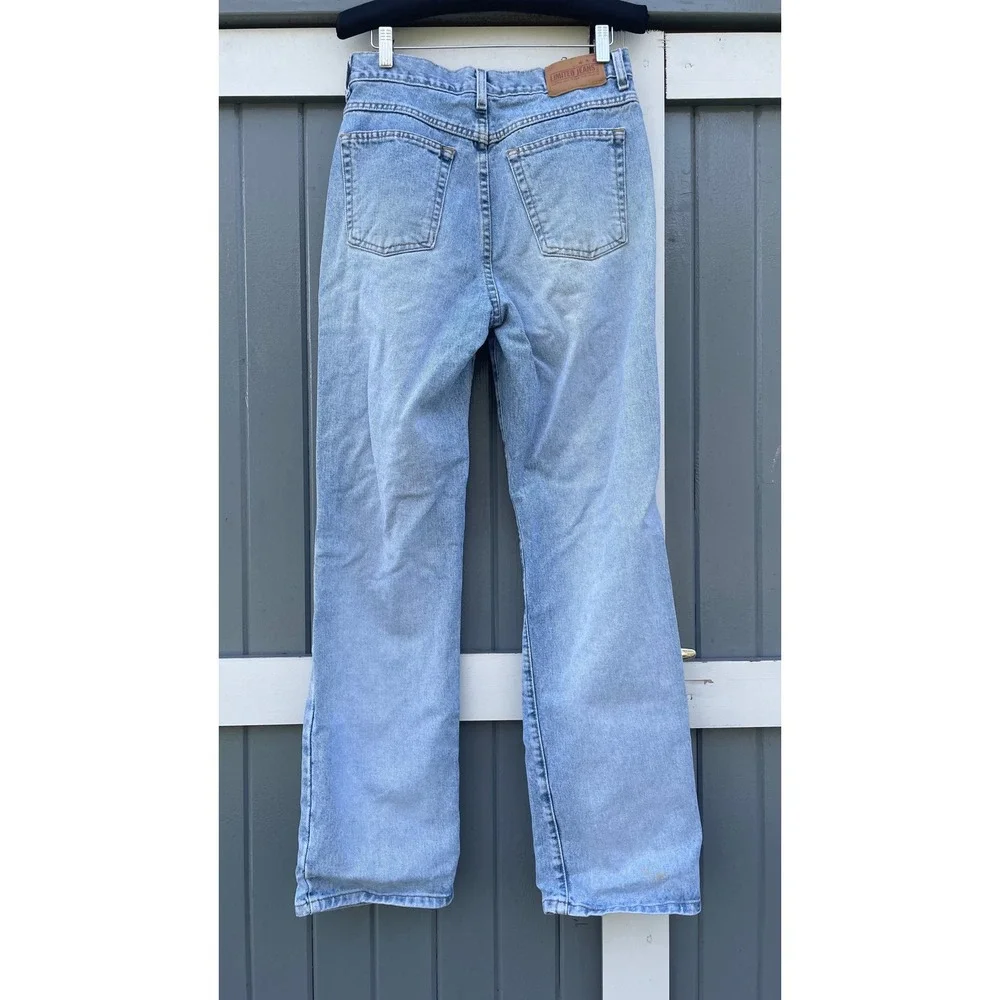 Vintage Limited Jeans Womens 8R Light Wash Boot Cut‎ Denim High Rise Made in USA